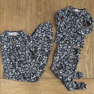 Lou Lou & Company Newborn Floral Footie and Gown Set